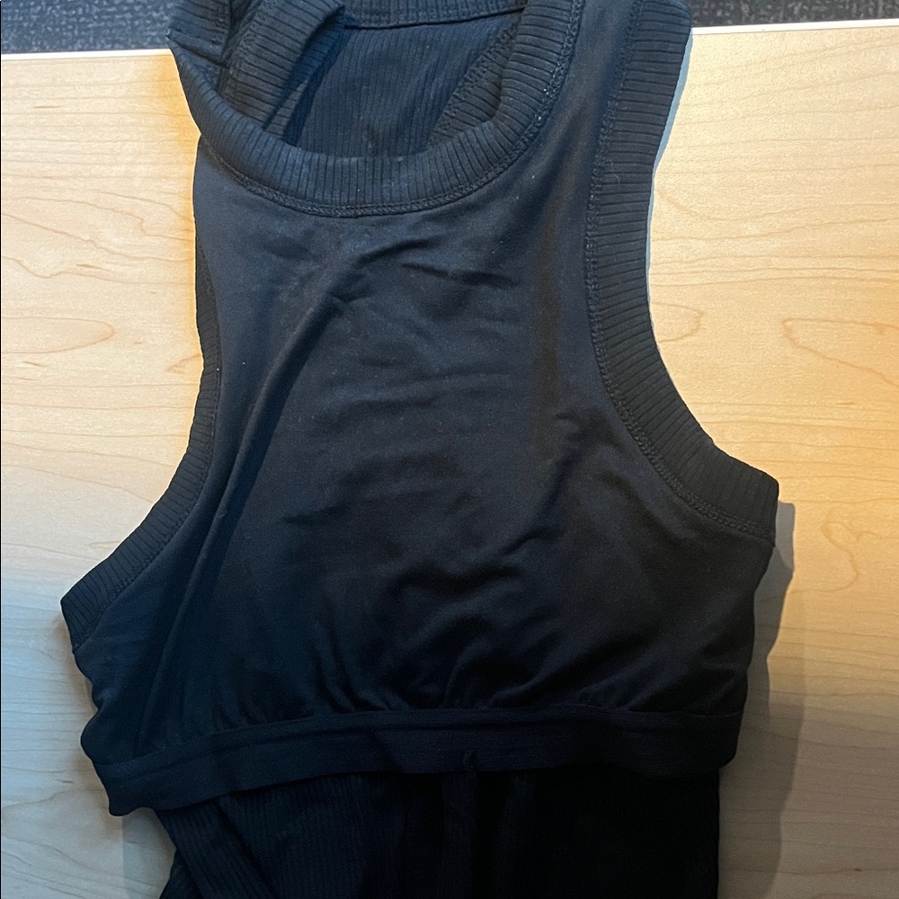 Fabletics Black Ribbed Tank Top - Picture 4 of 4